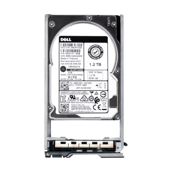 DELL 00KV02 1.2TB 10K SAS-3 2.5'' HUC101812CSS200