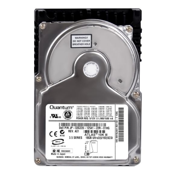 DELL 02G339 18GB 10K SCSI U160 3.5'' KW18J461