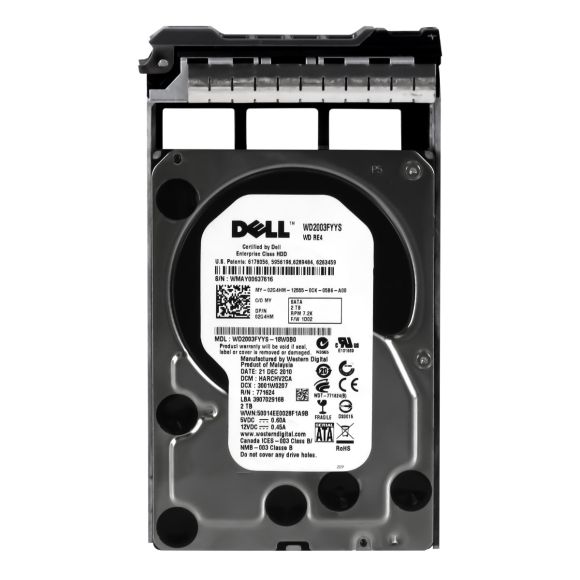 DELL 02G4HM 2TB SATA II 7.2K 64MB 3.5'' WD2003FYYS