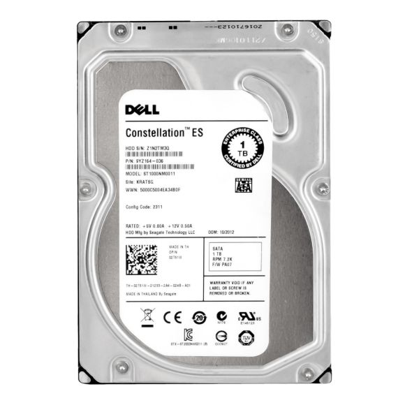 DELL Enterprise 1TB SATA 02T51W ST1000NM0011 7.2K