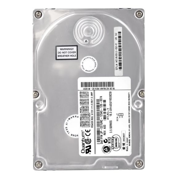 HDD DELL 037URC XC18J461 18GB 10K SCSI 80-PIN 3.5''