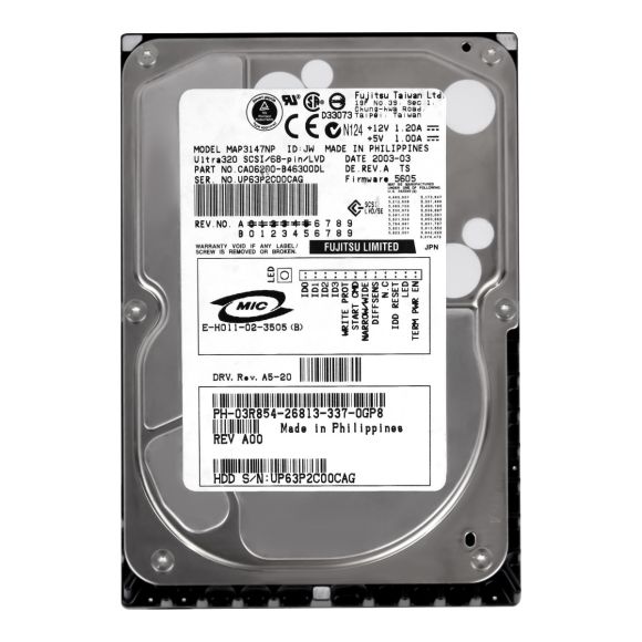 DELL 03R854 147 GB 10.000 RPM 8MB 3.5