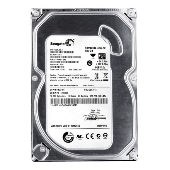 LENOVO 03T7041 500GB 7.2K 16MB SATA III 3.5'' ST3500413AS