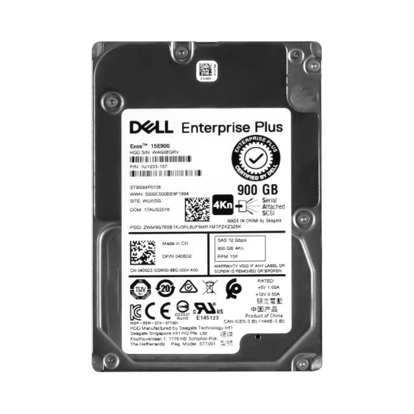 DELL 0RT8MY 900GB 15K 256MB SAS-3 2.5'' ST900MP0136