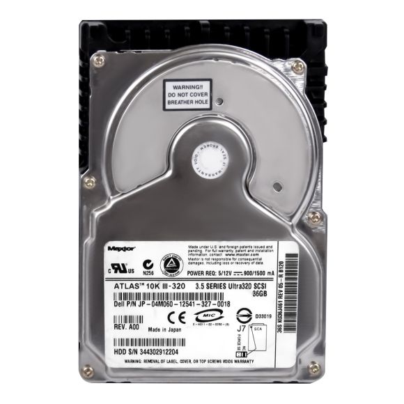 DELL 04M060 36GB 10K 8MB SCSI U320 3.5'' KU36J461