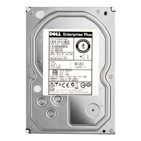 DELL 056HPY 3TB 7.2K 64MB SAS-2 3.5'' HUS723030ALS640