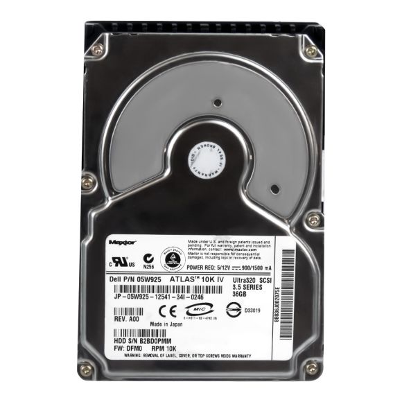 DELL 05W925 36GB 10K 8MB SCSI U320 3.5" 8B036J0