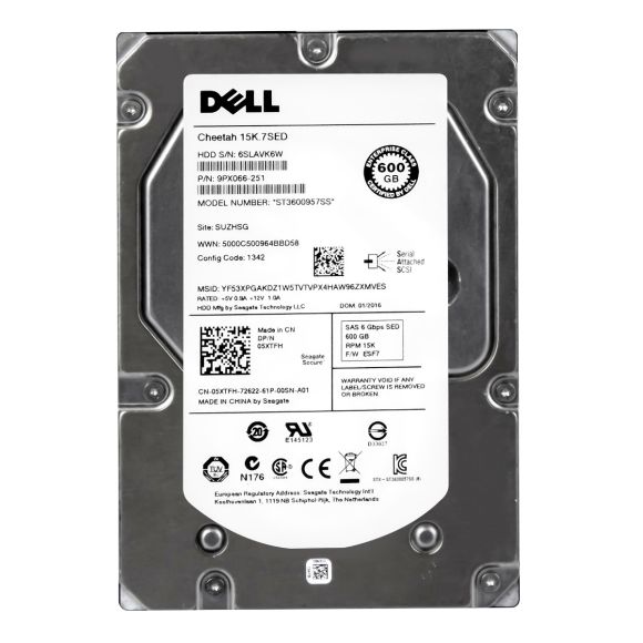 HDD DELL 05XTFH ST3600957SS 600GB 15k 6G SAS 3.5''