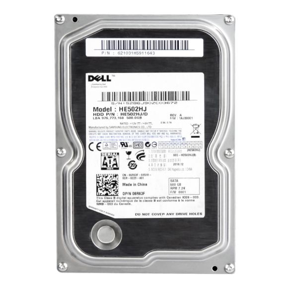 DELL 06R63F 500GB SATA 16MB 3.5" 7.2k