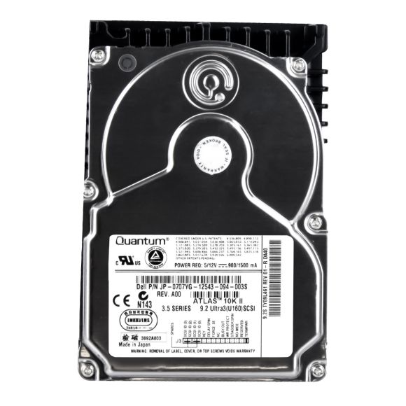 DELL 0707YG 9.2GB 10K 8MB SCSI U160 3.5'' TY09L461