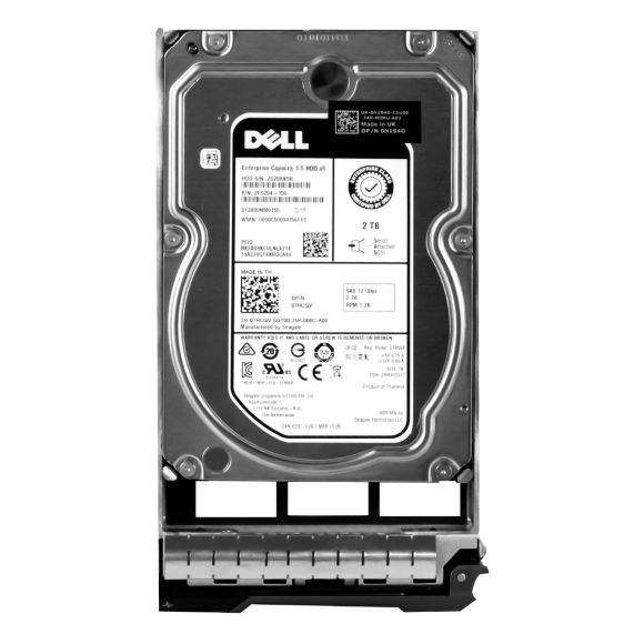 DELL 07RCGV 2TB 7.2K 128MB SAS-3 3.5'' ST2000NM0155