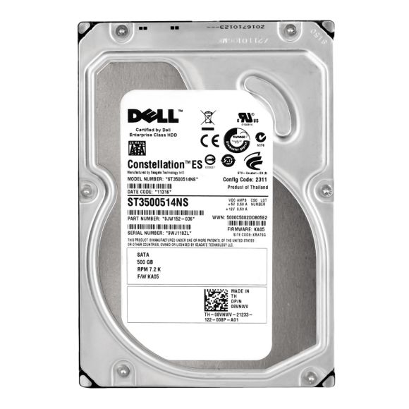 DELL 08VNWV 500GB SATA 3Gbps 7.2K 32MB 3.5''