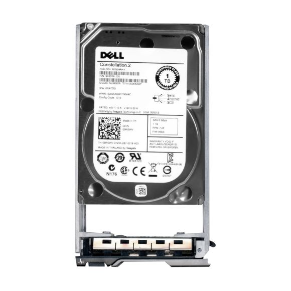 DELL 1TB 09W5WV 7.2K 64MB SAS-2 2.5'' ST91000640SS