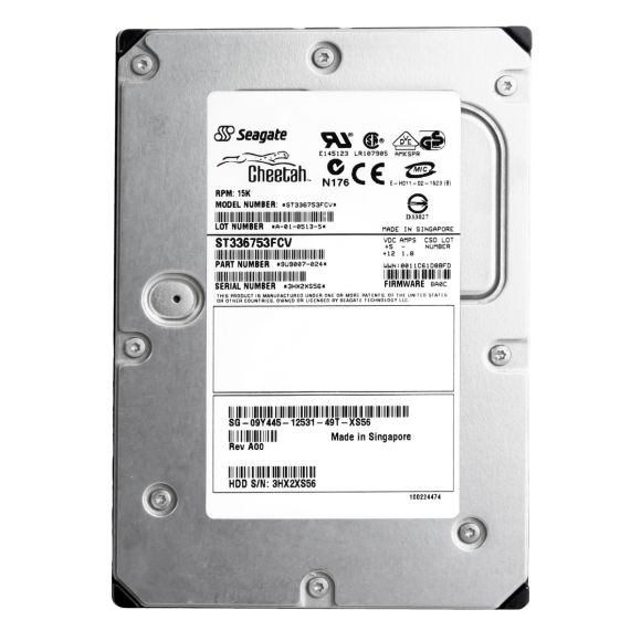 DELL 09Y445 36GB 15K 8MB FC 3.5'' ST336753FCV