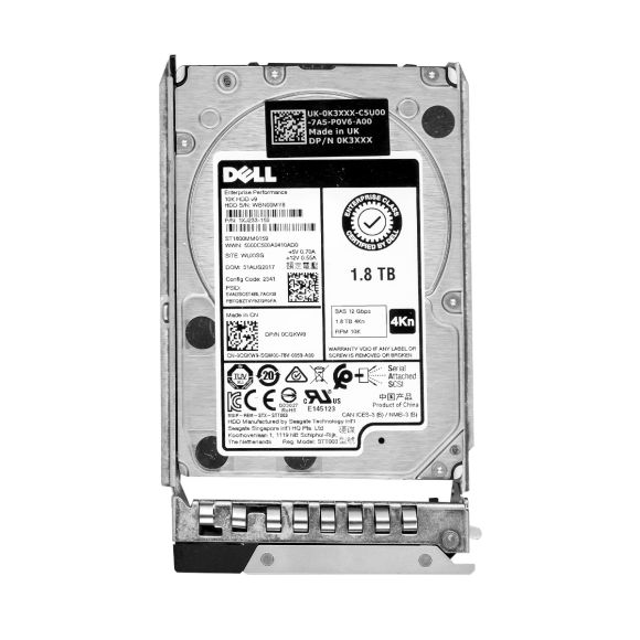 DELL 0CGKW9 1.8TB 10K 128MB SAS-3 2.5'' ST1800MM0159