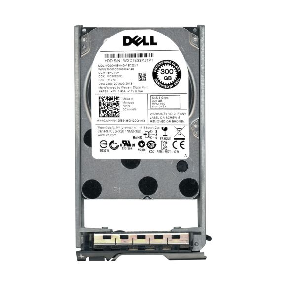 DELL 0CWHNN 300GB SAS-2 10K 32MB 2.5'' WD3001BKHG