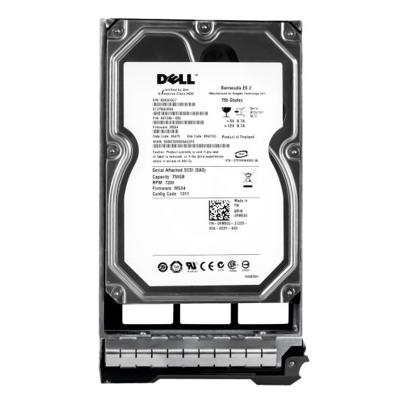 DYSK DELL 0FM500 750GB 7.2k SAS 3G 3.5" ST3750630SS