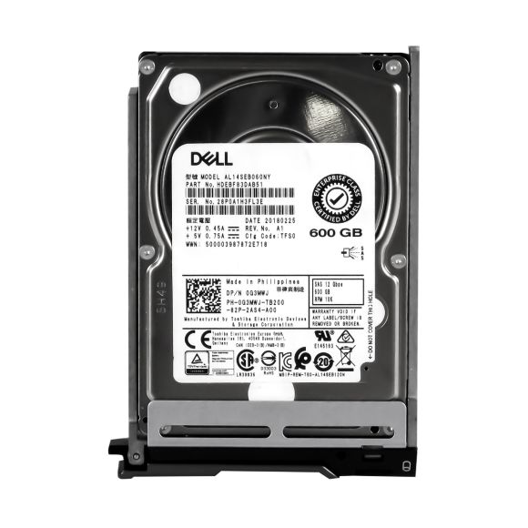 DELL 0G3MWJ 600GB SAS-3 10K 128MB 2.5'' AL14SEB060NY