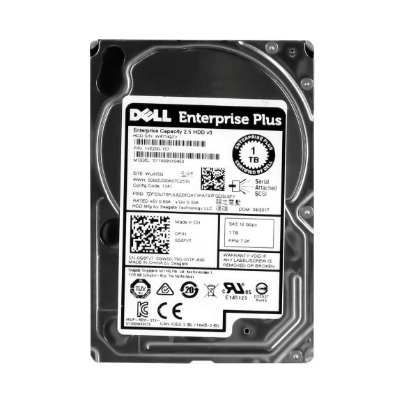 DELL 0G8FVT 1TB 7.2K 128MB SAS-3 2.5'' ST1000NX0453