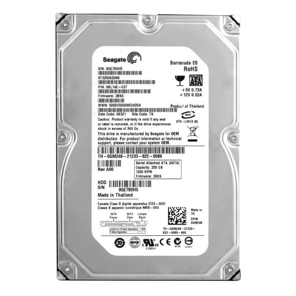 DYSK DELL 0GM248 ST3250620NS 250GB 7.2K SATA 3.5'' + SAS INTERPOSER