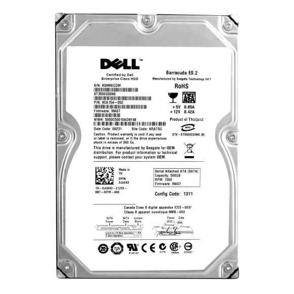 HDD DELL 0JU643 500GB 7.2K SATA 3G 32MB 3.5''