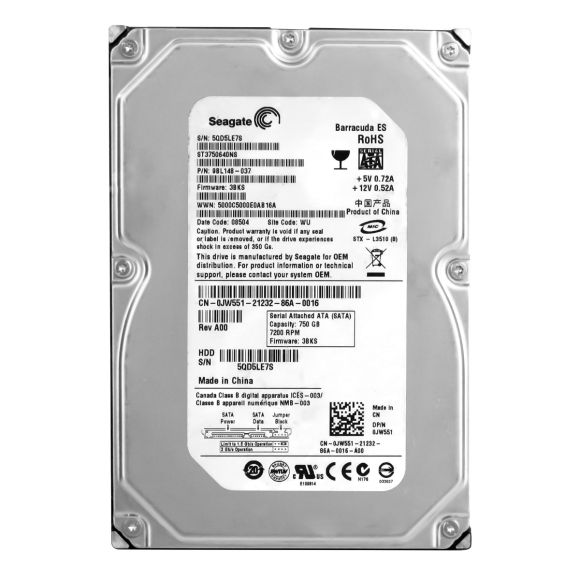 DYSK DELL 0JW551 750GB SATA 3.5" + SAS ADAPTER