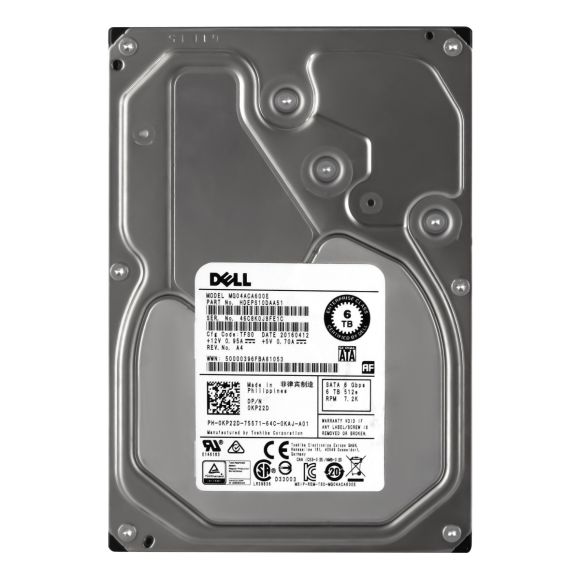 DELL 0KP22D 6TB 7.2K 128MB SATA III 3.5'' MG04ACA600E