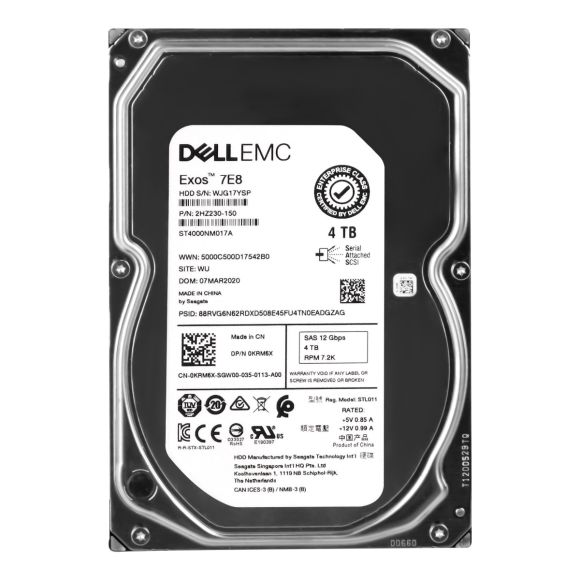 DELL 0KRM6X 4TB 7.2K 256MB SAS-3 3.5'' ST4000NM017A