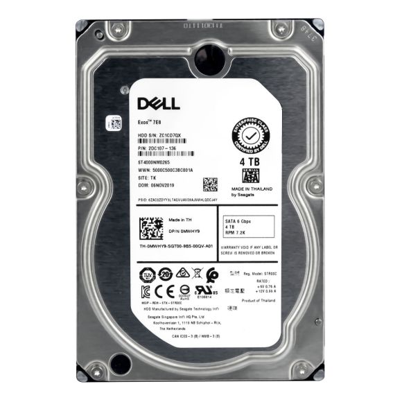 DELL 0MWHY9 4TB 7.2K 128MB SATA III 3.5'' ST4000NM0265