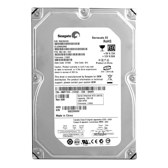 DYSK DELL 0MY723 250GB 16MB 7.2k SATA2 3.5" + SAS INTERPOSER