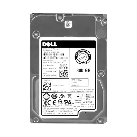 DELL 0NCT9F 300GB 15K 256MB SAS-3 2.5'' ST300MP0026