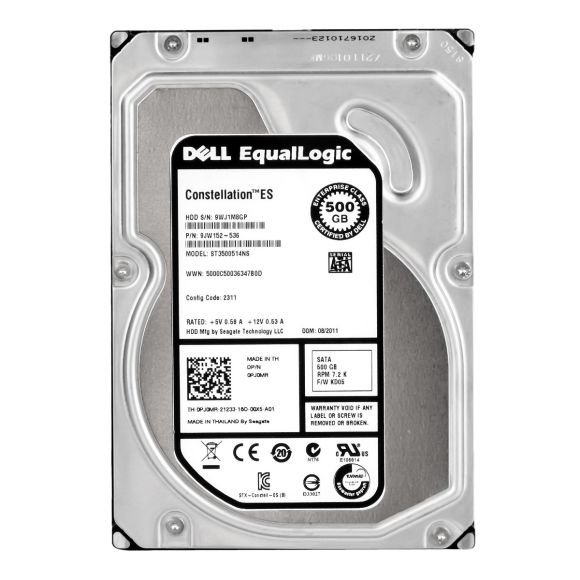 DELL 0PJ0MR 500GB 7.2K 32MB SATA II 3.5'' ST3500514NS