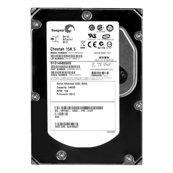 DYSK DELL 0RY491 146GB 15k RPM 16MB 3G SAS 3.5"