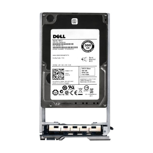 DELL 0T871K 300GB SAS-2 10K 16MB 2.5'' ST9300603SS