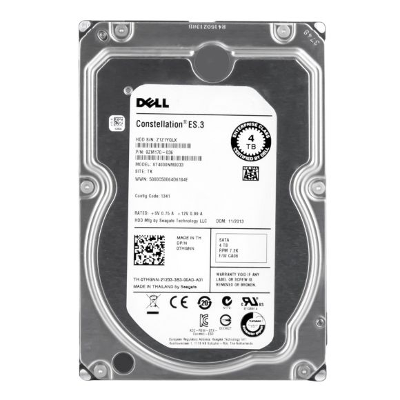 DELL 0THGNN 4TB 7.2k 128MB SATA III 3.5'' ST4000NM0033