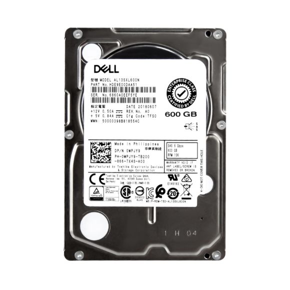 HDD DELL 0WPJY9 600GB 6Gbps SAS 15000RPM 2.5''