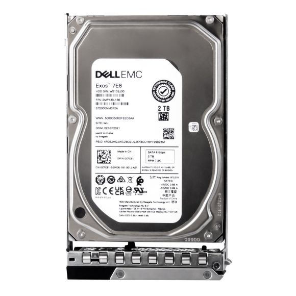 DELL 0X7C91 2TB 7.2K 256MB SATA III 3.5'' ST2000NM012A