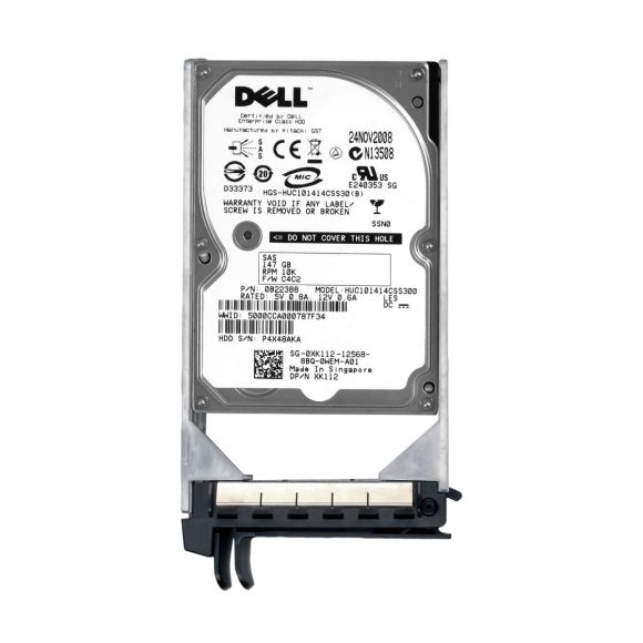 DELL 0XK112 147GB 10K SAS 2.5'' HUC101414CSS300