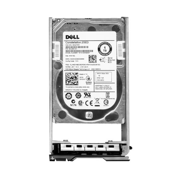 DELL 0XKGH0 1TB 7.2K 64MB SAS-2 2.5" ST91000642SS