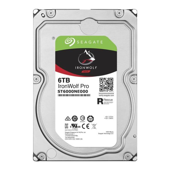 SEAGATE IronWolf Pro 6TB 7.2K 256MB SATA III 3.5'' ST6000NE000