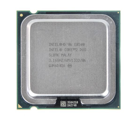 INTEL CORE 2 DUO E8500 S.775 3.167GHz SLB9K