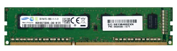 HP 662608-571 2GB DDR3 1600MHz ECC M391B5773DH0-CK0