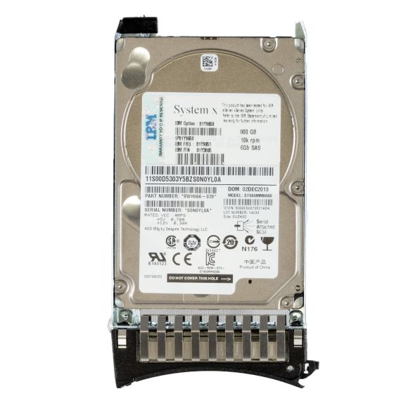 IBM 81Y9651 81Y3805 900GB 10K 64MB SAS-2 2.5'' ST900MM0006