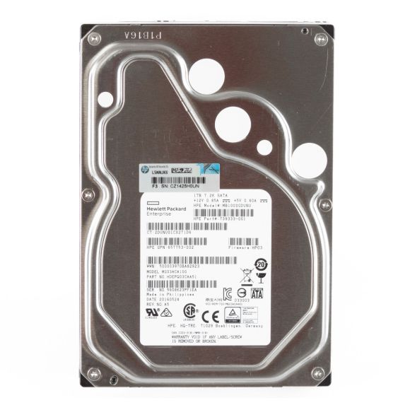 HP 739333-001 1TB 7.2K 64MB SATA III 3.5'' MB1000GDUNU