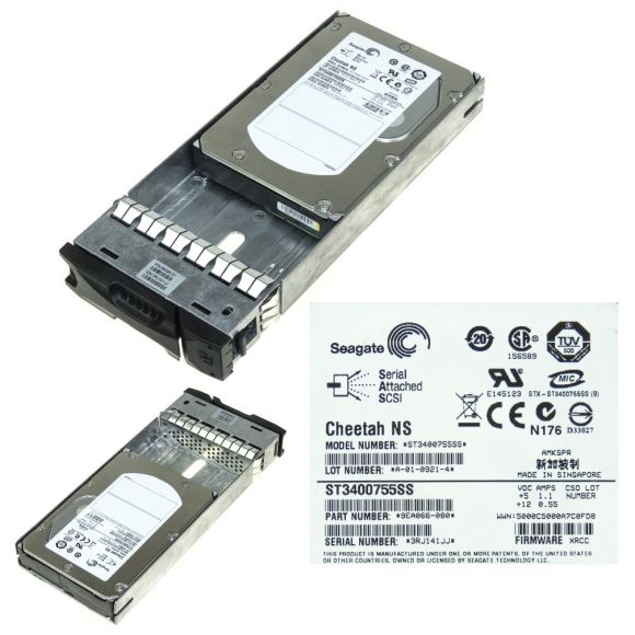 DELL 400 GB 94596-01 SAS 10.000RPM ST3400755SS 3.5 