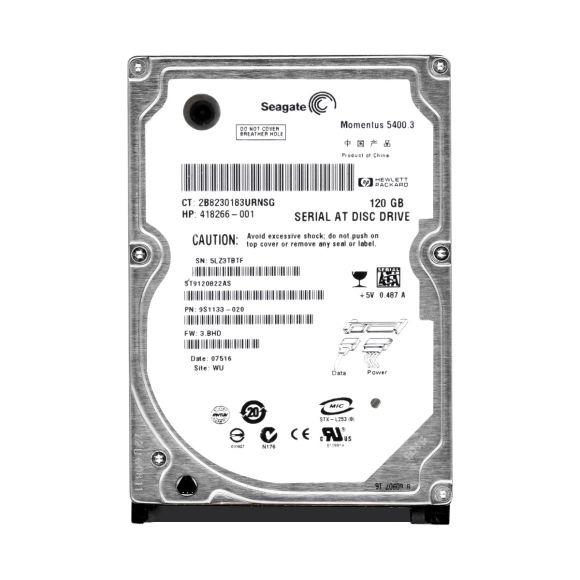 HP 418266-001 120GB 5.4K 8MB SATA 2.5'' ST9120822AS