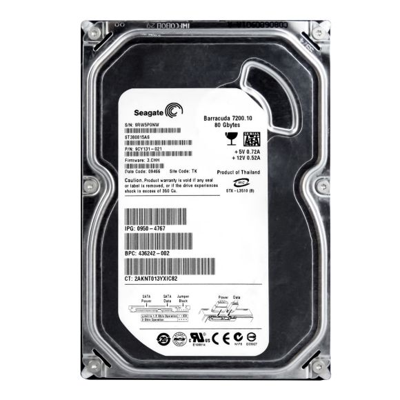 HP 436242-002 80GB 7.2K 8MB SATA II 3.5'' ST380815AS