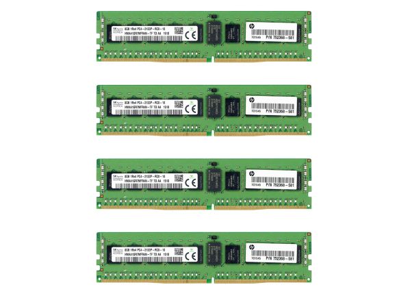 32GB (4x 8GB) Hynix ECC REGISTERED DDR4 1Rx4 2133MHz PC4-17000 RDIMM HMA41GR7MFR4N-TF