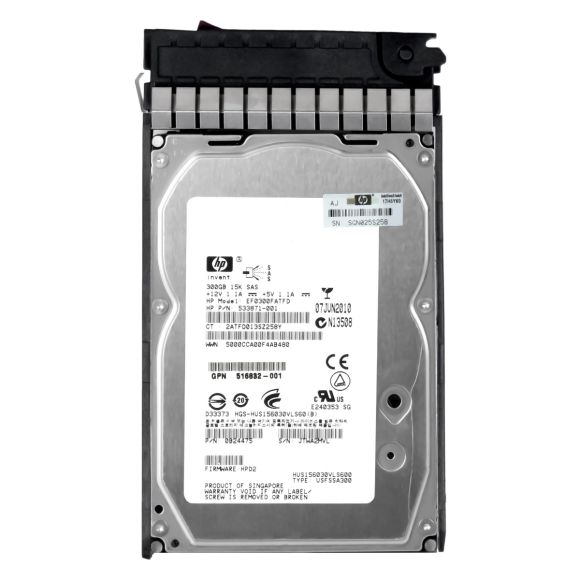 HP 533871-001 300GB SAS-2 15K 64MB 3.5'' EF0300FATFD