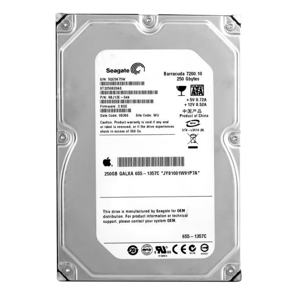 APPLE 655-1357C ﻿250GB 7.2K 8MB SATA II 3.5'' ST3250820AS